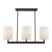 Hayworth 3-Light 36" Linear Chandelier in Bronze
