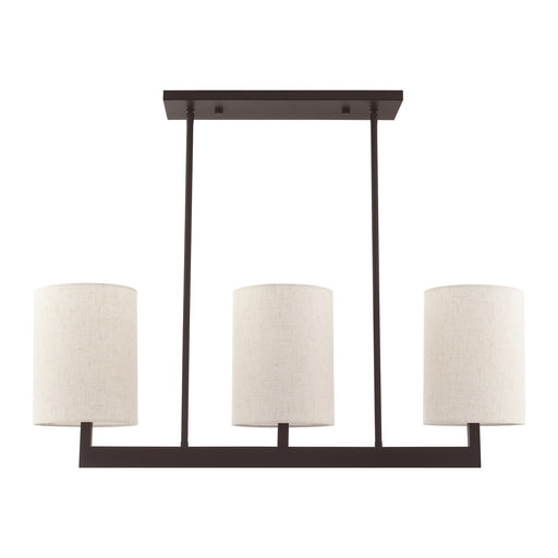 Hayworth 3-Light 36" Linear Chandelier in Bronze