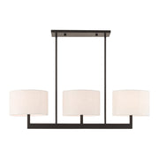 Hayworth 3-Light 42" Linear Chandelier in Bronze