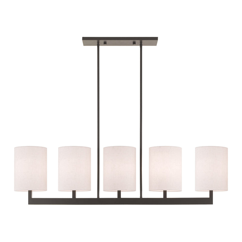 Hayworth 5-Light Linear Chandelier in Bronze