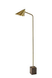 Hawthorne Floor Lamp in Antique Brass