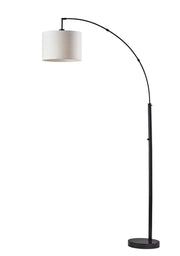 Bowery Arc Floor Lamp in Black Marble