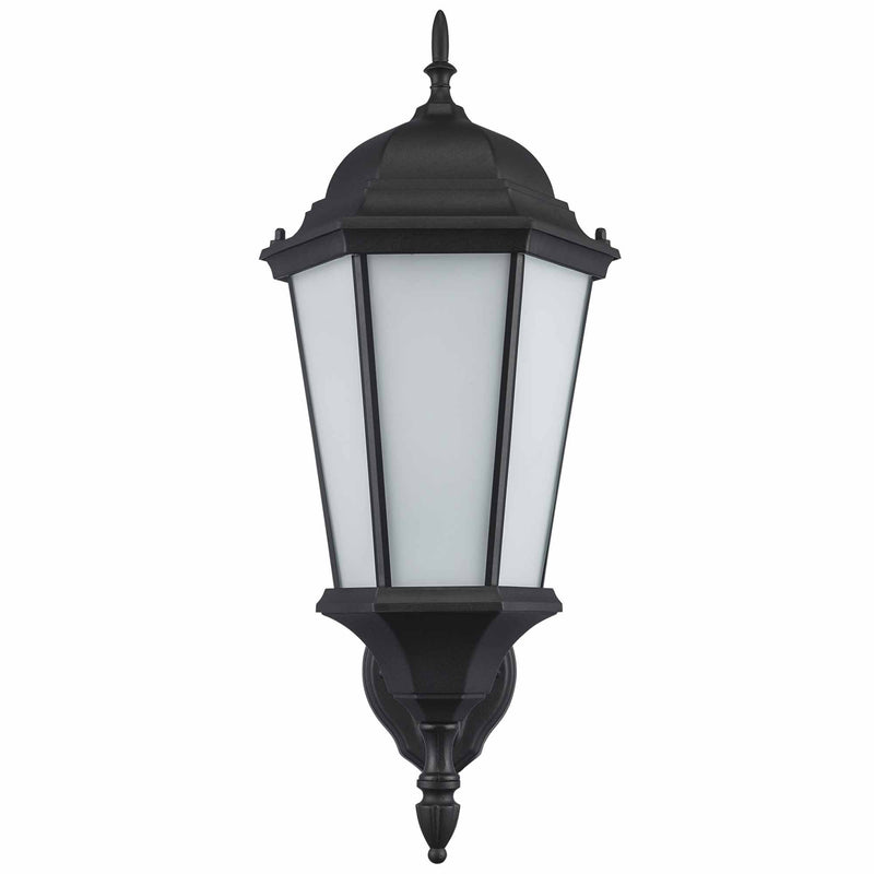 San Rafael 23" Outdoor Wall Lantern in Black / Frosted