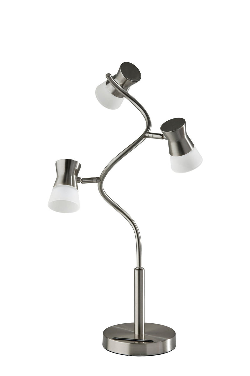 Cyrus LED Table Lamp in Brushed Steel