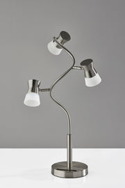 Cyrus LED Table Lamp in Brushed Steel