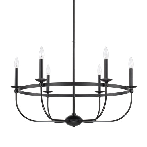 Rylann 6-Light Chandelier in Matte Black
