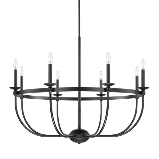 Rylann 8-Light Chandelier in Matte Black