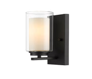 Willow 1 Light 4.5" Wall Sconce in Matte Black