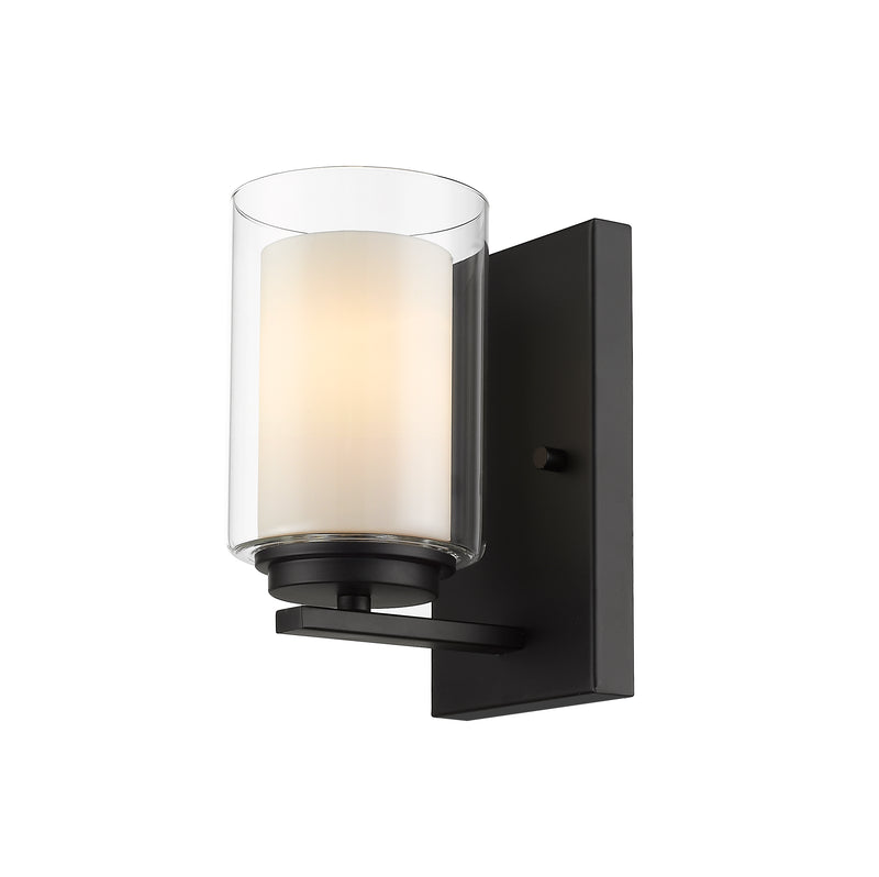 Willow 1 Light 4.5" Wall Sconce in Matte Black