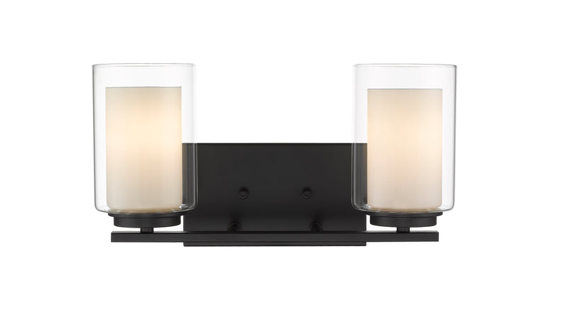Willow 2 Light 15" Vanity in Matte Black