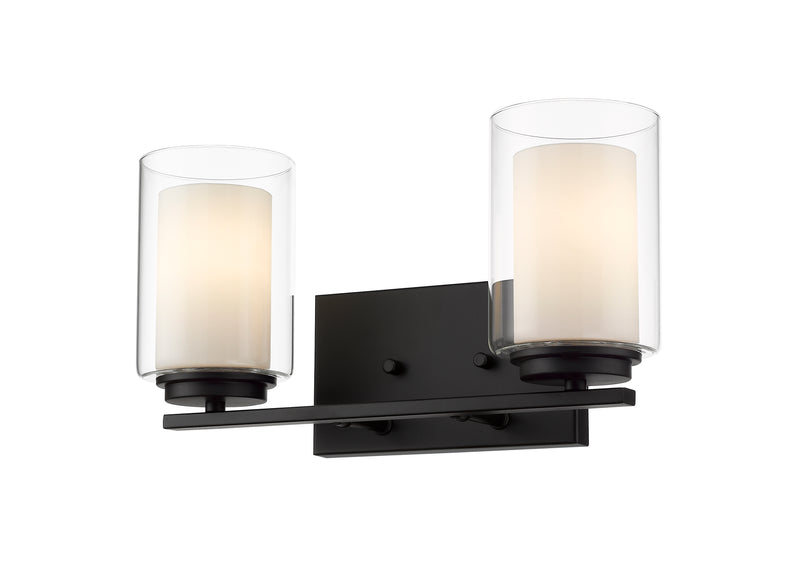 Willow 2 Light 15" Vanity in Matte Black