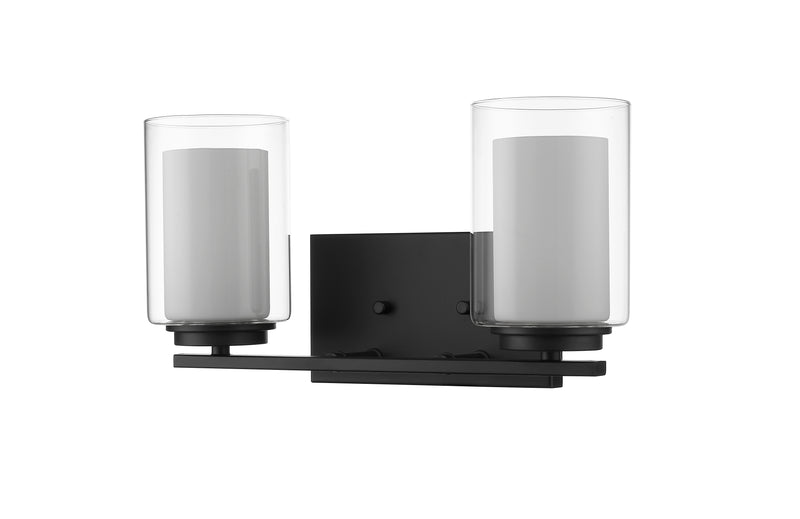 Willow 2 Light 15" Vanity in Matte Black