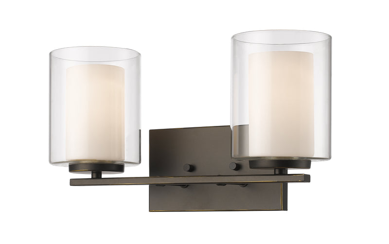 Willow 2 Light 15" Vanity in Olde Bronze