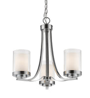 Willow 3 Light 16" Chandelier in Chrome