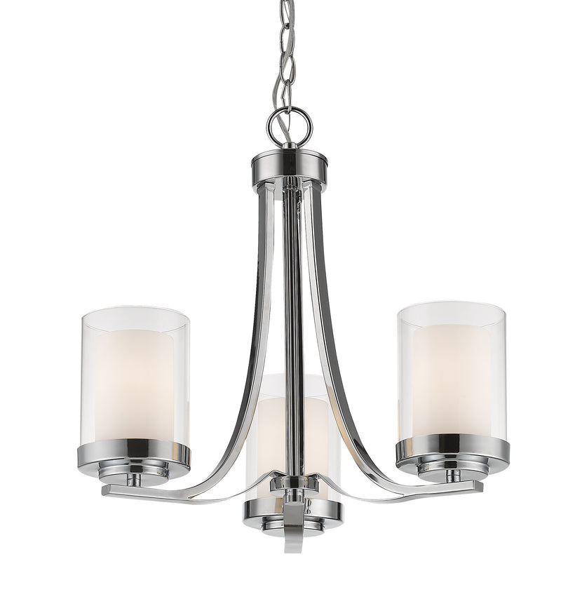 Willow 3 Light 16" Chandelier in Chrome
