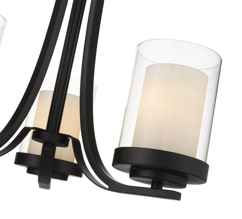 Willow 3 Light 16" Chandelier in Matte Black