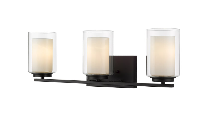Willow 3 Light 24" Vanity in Matte Black