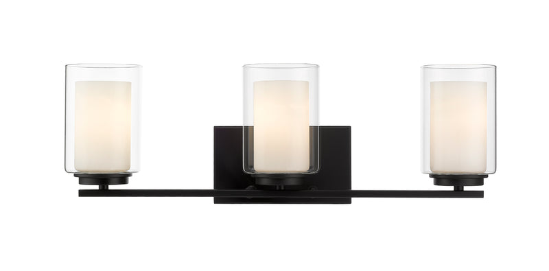 Willow 3 Light 24" Vanity in Matte Black