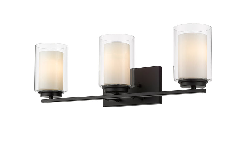 Willow 3 Light 24" Vanity in Matte Black
