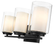 Willow 3 Light 24" Vanity in Matte Black