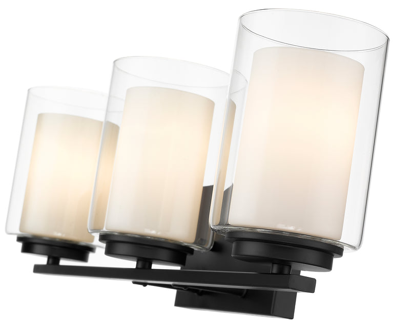 Willow 3 Light 24" Vanity in Matte Black