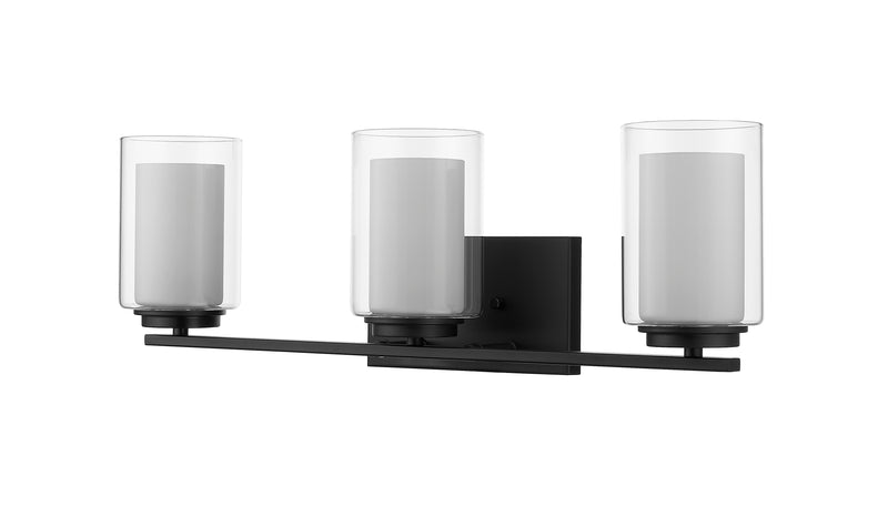 Willow 3 Light 24" Vanity in Matte Black