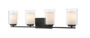 Willow 4 Light 31.5" Vanity in Matte Black