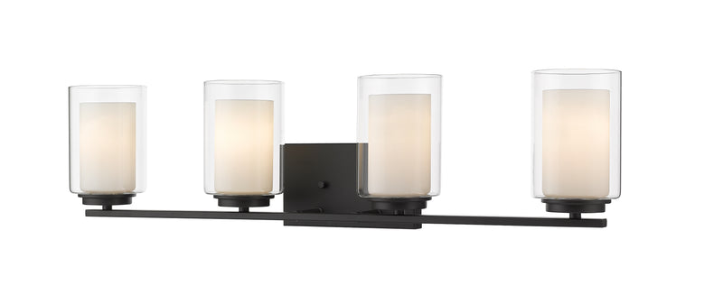 Willow 4 Light 31.5" Vanity in Matte Black