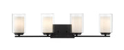 Willow 4 Light 31.5" Vanity in Matte Black