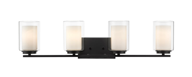 Willow 4 Light 31.5" Vanity in Matte Black