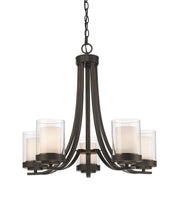 Willow 5 Light 25.25" Chandelier in Olde Bronze