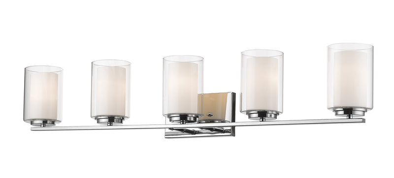 Willow 5 Light 40.5" Vanity in Chrome