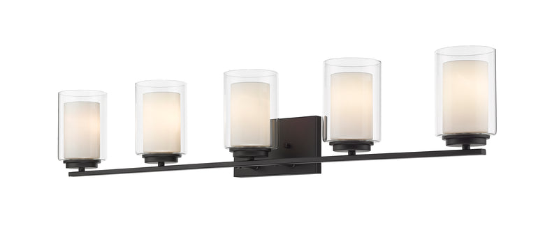 Willow 5 Light 40.5" Vanity in Matte Black