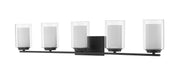 Willow 5 Light 40.5" Vanity in Matte Black