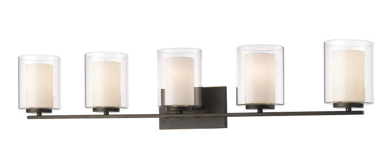 Willow 5 Light 40.5" Vanity in Olde Bronze