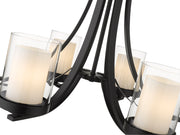 Willow 6 Light 35.25" Chandelier in Matte Black