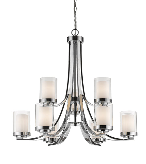 Willow 9 Light 31.25" Chandelier in Chrome