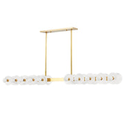 Austen 20-Light Linear Pendant in Aged Brass