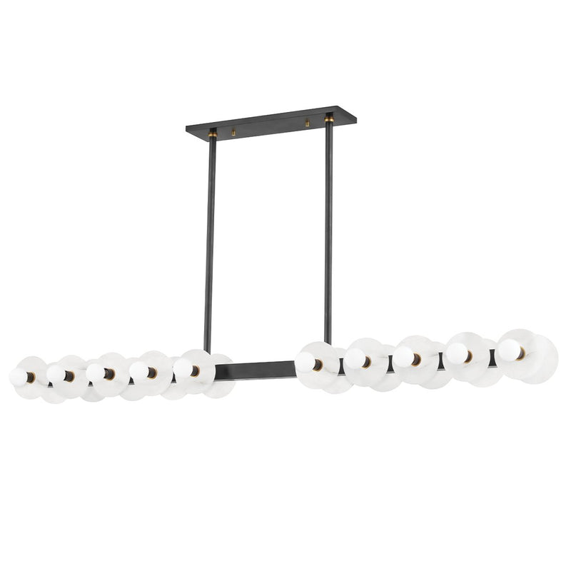 Austen 20-Light Linear Pendant in Aged Brass/old Bronze