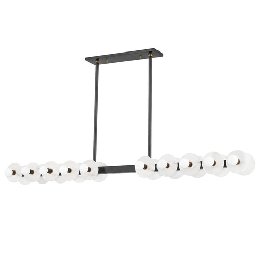 Austen 20-Light Linear Pendant in Aged Brass/old Bronze
