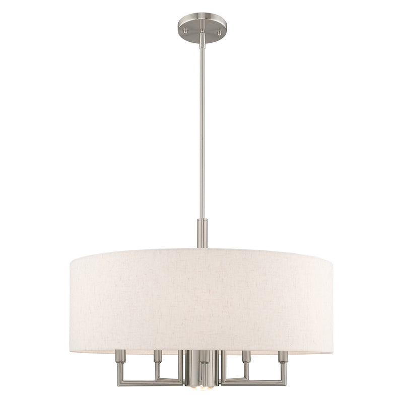 Monroe 24" Drum Chandelier in Brushed Nickel