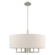 Monroe 24" Drum Chandelier in Brushed Nickel