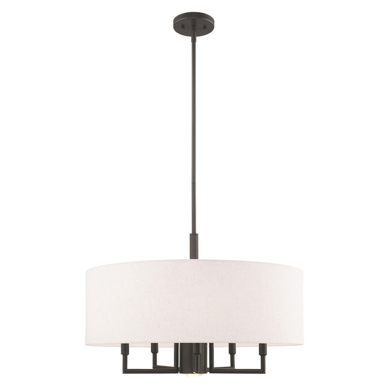 Monroe 24" Drum Chandelier in English Bronze