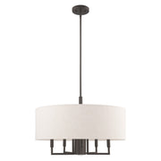 Monroe 24" Drum Chandelier in English Bronze