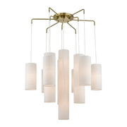 Strathmore 15-Light Foyer Pendant in Antique Brass