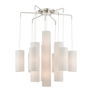 Strathmore 15-Light Foyer Pendant in Brushed Nickel