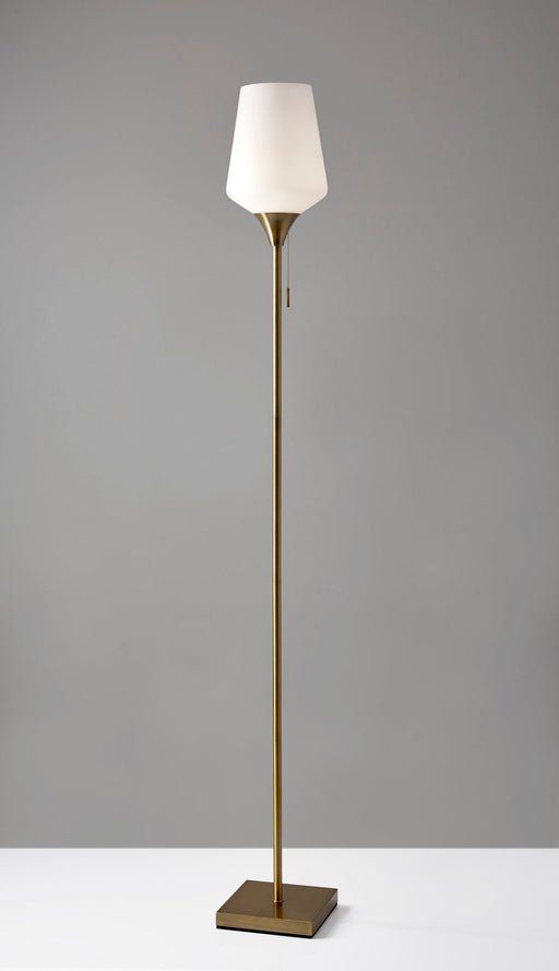 Roxy Floor Lamp in Antique Brass