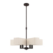 Rubix 5-Light Chandelier in Bronze