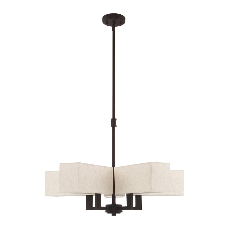 Rubix 5-Light Chandelier in Bronze