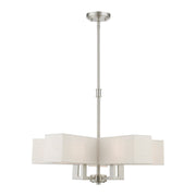Rubix 5-Light Chandelier in Brushed Nickel